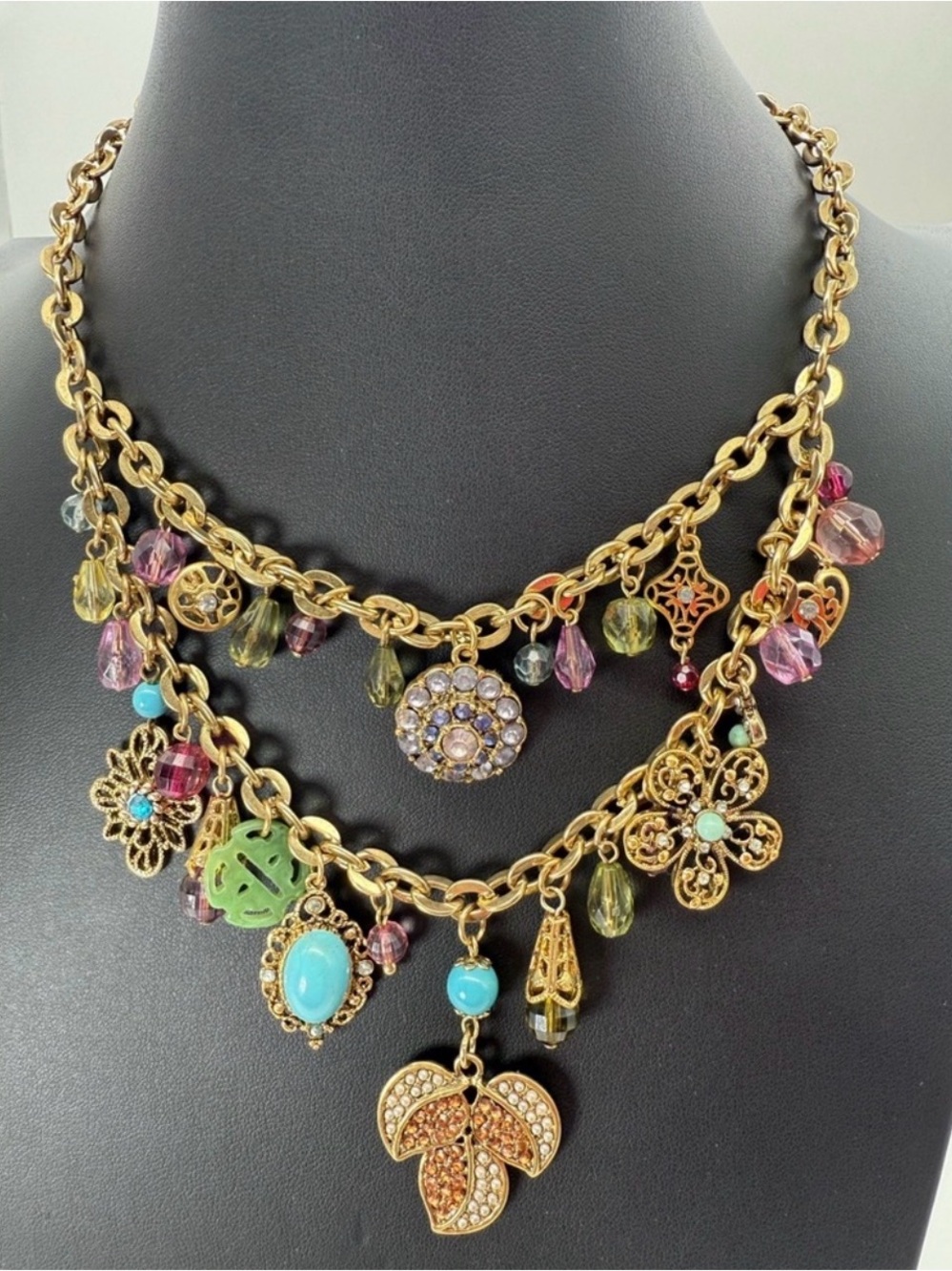 Colorful Charm Statement Necklace